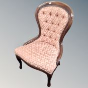 A Victorian style nursing chair