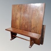 An Asian hardwood square dining table (no bolts),