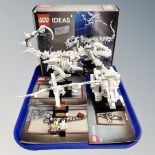 A Lego Ideas 21320 Dinosaur Fossils with mini figures,