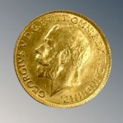 A 1913 gold full sovereign