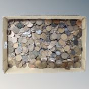 A box of pre decimal copper coins