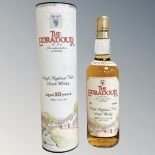 The Edradour Single Highland malt Scotch Whisky aged 10 Years, 75cl in tube with certificate.