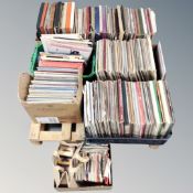 A pallet of eight boxes of vinyl records, Country,