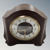 A vintage Smith's Bakelite cased eight day mantel clock