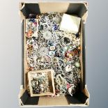 A box of a good assortment of costume jewellery