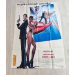 James Bond - 1985's A view to a kill poster. Roger Moore in his last appearance as James Bond.