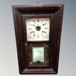 A 19th century Waterbury Clock Company wall clock.