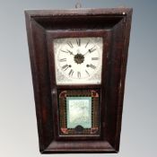 A 19th century Waterbury Clock Company wall clock.