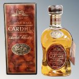 Cardhu single malt aged 12 years 70cl, boxed.