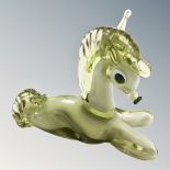 A Venetian glass figure - Horse,