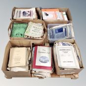 A pallet of vintage sheet music and music books
