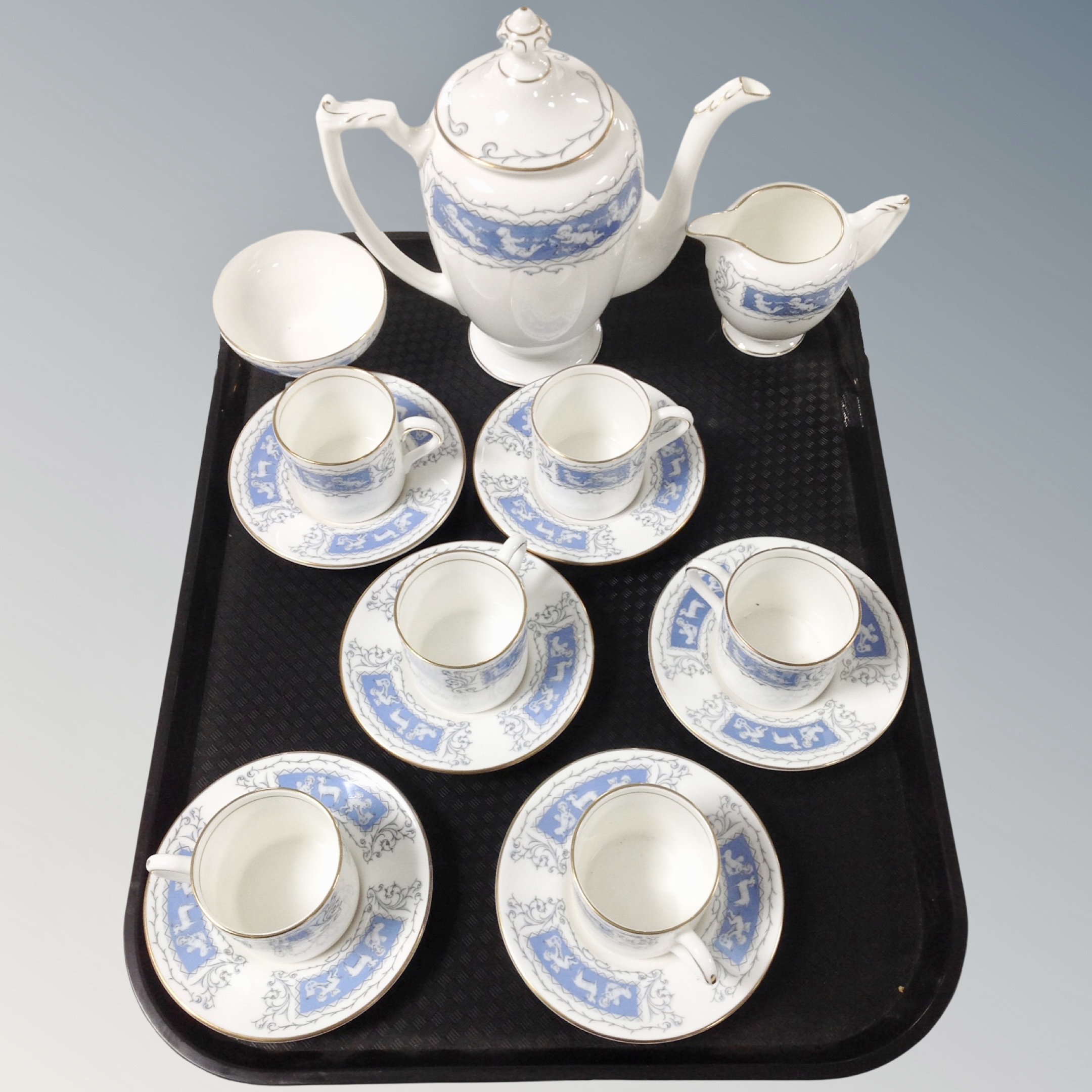 A fifteen piece Coalport Revelry bone china coffee service