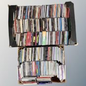 Two crates of CD's to include The Rolling Stones, Pink Floyd, Van Morrison, The Verve,