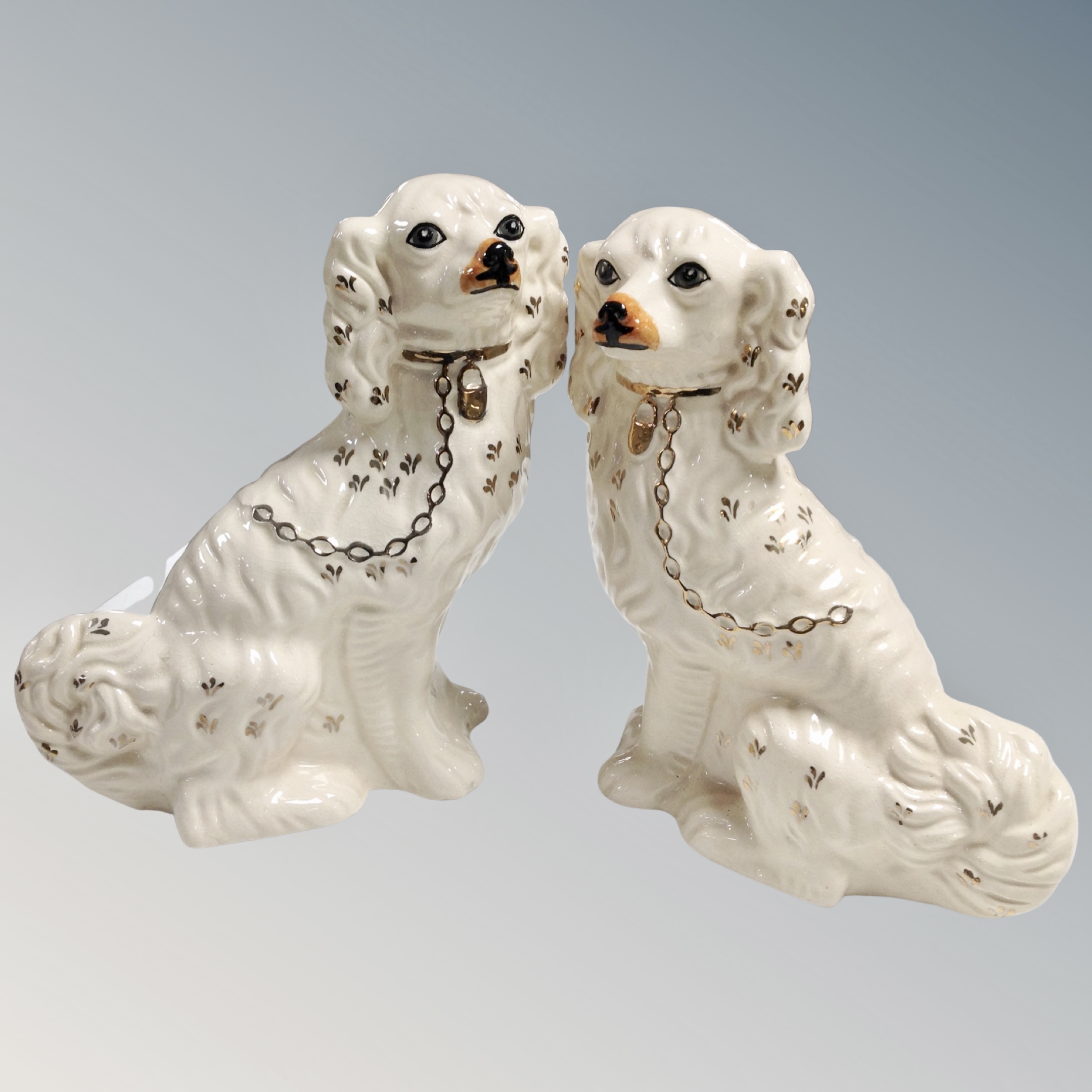 A pair of Staffordshire dogs