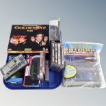 A tray of James Bond 007 die cast vehicles, Goldeneye limited edition gift set,