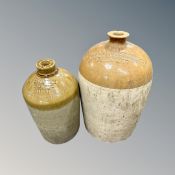 Two large glazed flagons including Marshall McEwen & Co.