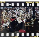 A vintage Royal photographer Kevin Gavin's 35mm Kodak negative of Princess Diana in Royal carriage