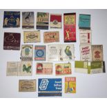 A Collection of vintage matchbox labels.