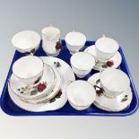 A twenty one piece Royal Grafton bone china tea service