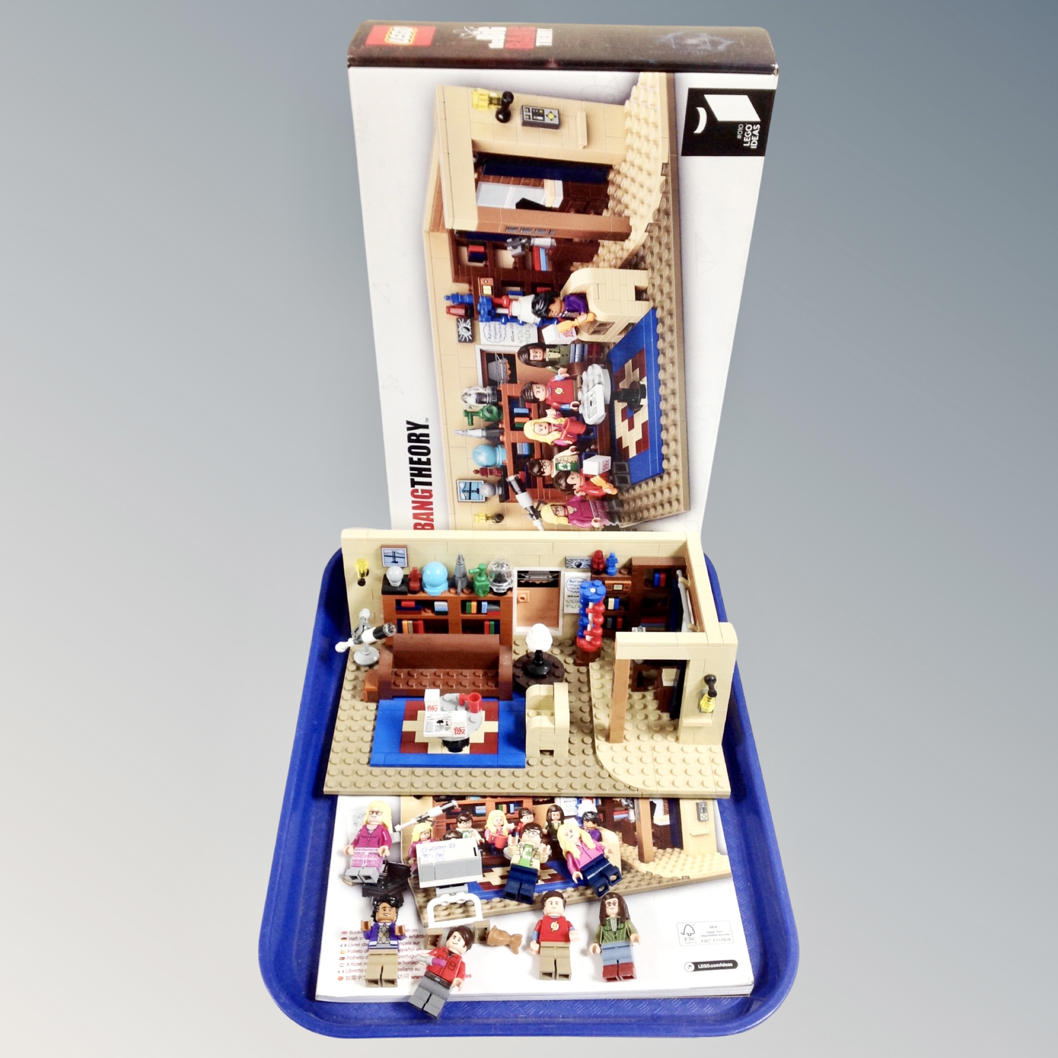 A Lego Ideas 21302 Big Bang Theory with mini figures,