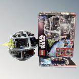 A Lego Star Wars 10188 Death Star with mini figures,