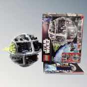 A Lego Star Wars 10188 Death Star with mini figures,
