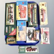 A tray of ten boxed die cast vehicles to include Corgi Classics, Eddie Stobart, Trackside,
