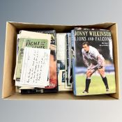 An interesting collection of sporting ephemera (mainly rugby union) : Books,