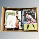 An interesting collection of sporting ephemera (mainly rugby union) : Books,