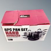 A Your Kitchen 8-piece hard pan set,