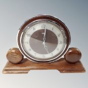A Metamec Art Deco mantel clock