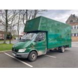 A Mercedes Sprinter 311 CDI LWB Luton van, registration NJ03 JTY, 2151 cc, diesel, manual,