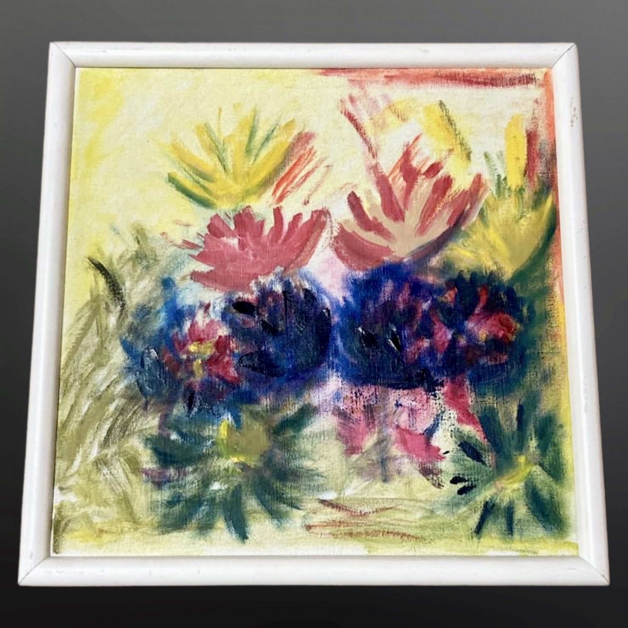 Danish School : Flowers, oil on canvas,