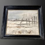 Vantores : Winter Landscape : oil on ca