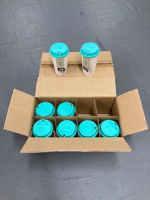 Two boxes of Circular Now drinking cups