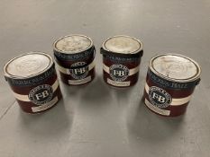 Five tins of Farrow & Ball Estate Emulsi