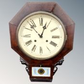 An American Waterbury Clock Company wall clock.