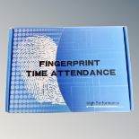 A High Performance fingerprint time attendance, boxed as new.