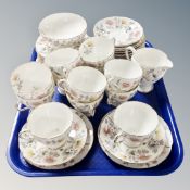 A tray of Foley Somerset bone china tea service