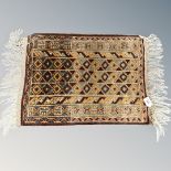 A Balouch rug, Afghanistan, 45cm by 62cm.