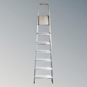 A Beldray aluminium folding step ladder.