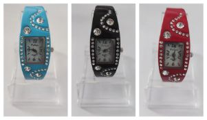 New lady's diamante crystal watches.