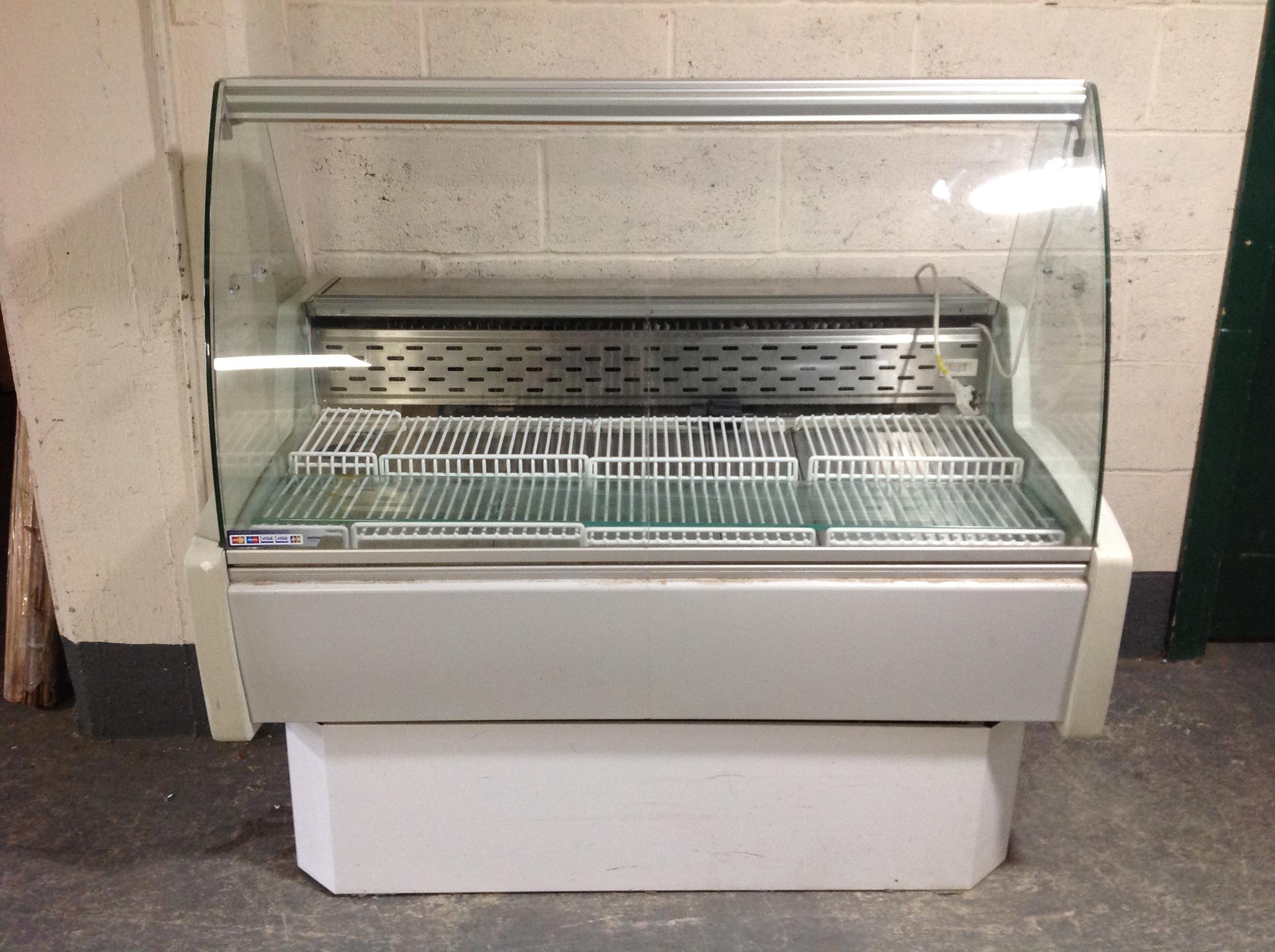 A shop refrigerated display cabinet.