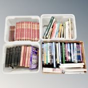 Four boxes of hardbacked books, engineering,