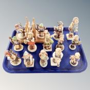 A tray of twelve West German Goebel Hummel figures,