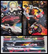 Sports posters. Dani Pedrosa, Speed racer, Man United, Man City and Arsenal posters.