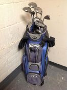 A Longridge golf bag with Calloway drivers and Ping Eye 2 irons.
