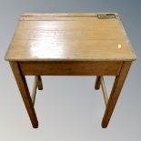 A beech school desk