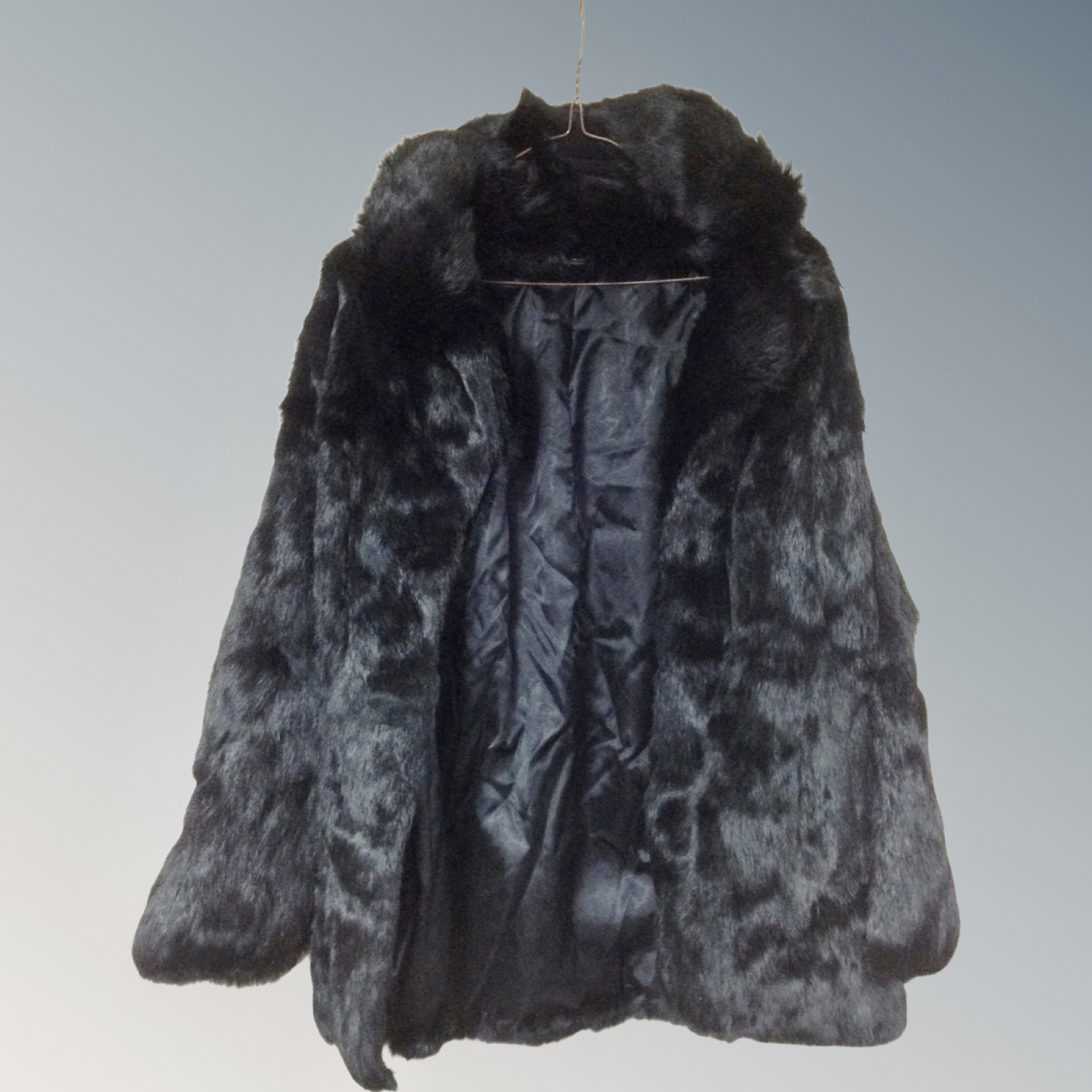 A 3/4 length dark brown fur coat together with three further coats (4) - Image 3 of 4