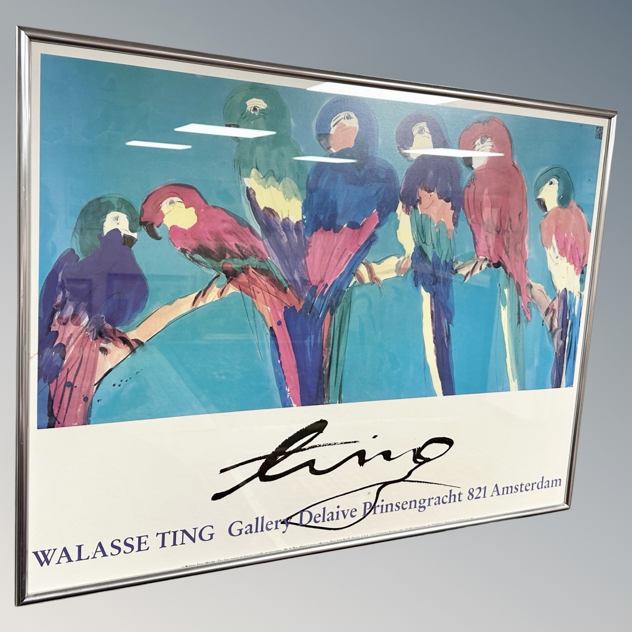 A Walasse Ting gallery poster,